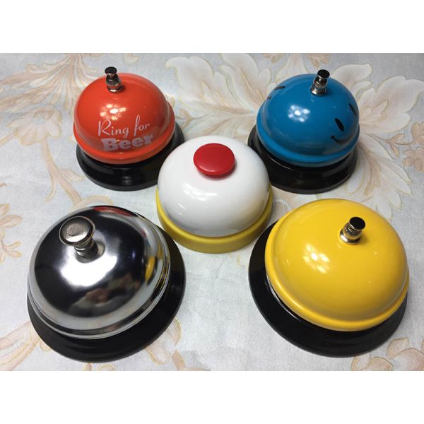75-85 мм красный синий зеленый белый или индивидуальный цвет металл ресторан кухня сервис звонок колокол