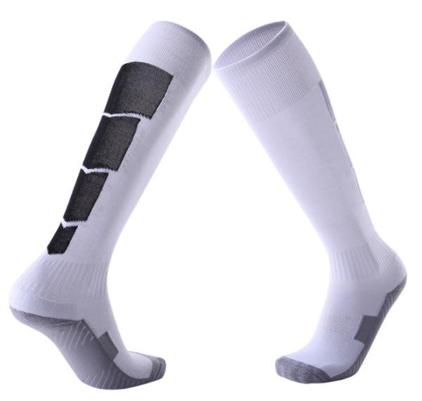 Fashion Custom Sports Socks / Yellow Or White Youth Football Socks