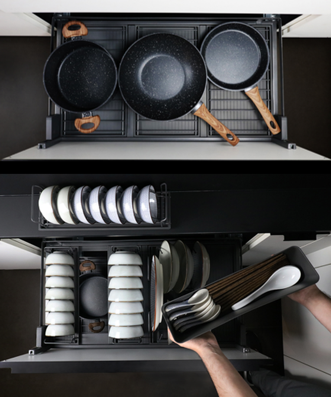 Элегантный, теплый, современный и настраиваемый кухонный шедевр из нержавеющей стали