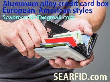 Aluminum alloy credit card box, Stainless steel card box, European & American styles