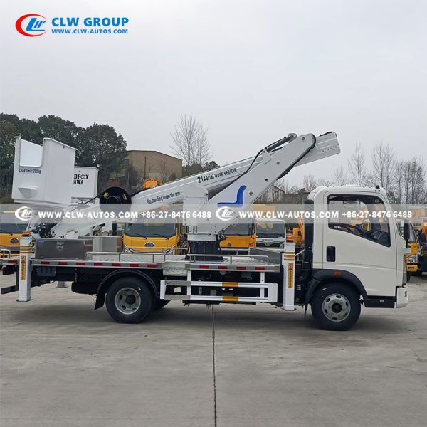 HOWO 21m Aerial Work Platform with 360-Degree Rotation and 200kg Load Capacity for High-Reach Applications