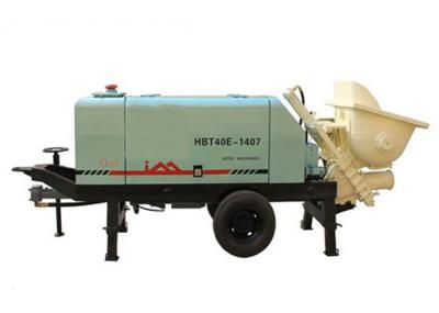 Intelligent Power Control System Concrete Pumping Equipment , 36 m3/ h Electric Portable Cement Pump