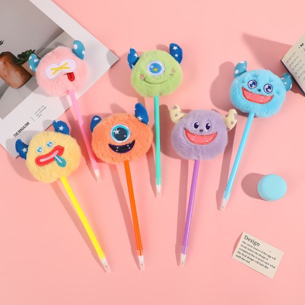 Cartoon Cute Little Monster Ballpoint Pen 0.7mm Halloween Student Gift Stationery