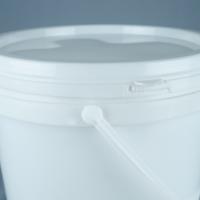 Conteneur de empaquetage rond de 16 litres avec le couvercle et la poignée