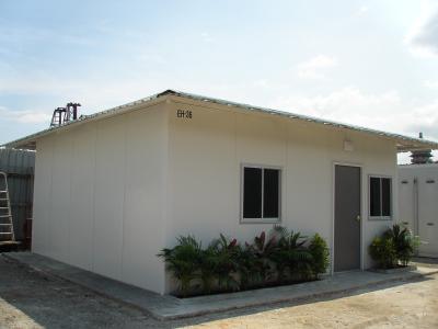 Construções de aço residenciais modulares - três quartos, GFA 40sqm