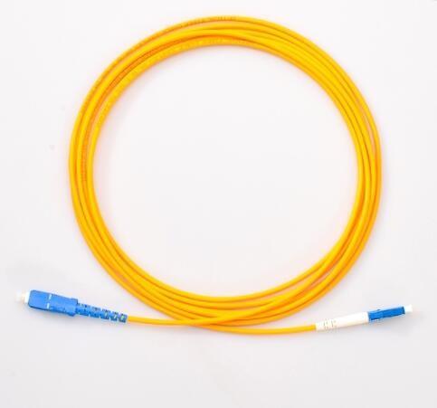 3m PVC LSZH Simplex Fiber Jumper SM SC UPC To LC UPC