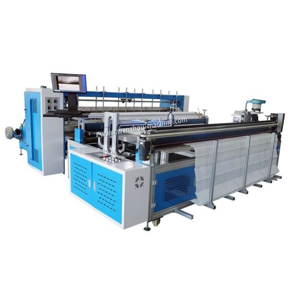 Automatic Curtains Folding Cutting Disposable Nonwoven Curtain Making Machine with Ring Hole Eyelet Punch