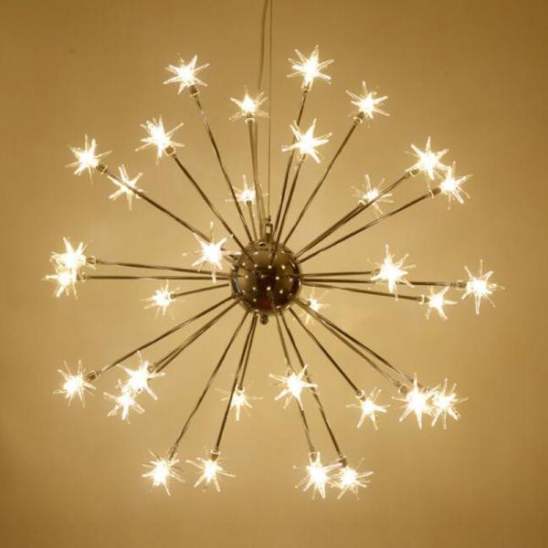 LED Start Chandelier Romantic snowflake Pendant Lamp Nordic Star Chandelier(WH-MI-215)