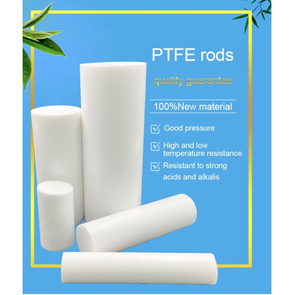 White PTFE Round Rod 1mm 500mm PTFE Rod For PTFE Fluoroplast 1000mm Length