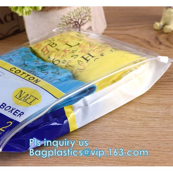 slider bags/slider zipper bag for mobile phone cover/ cell phone cover packaging bag, Zipper PVC underwear packag