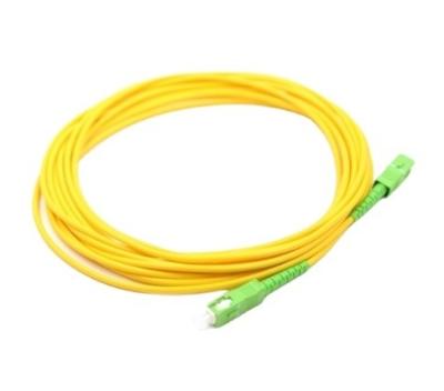 FTTH Indoor SC APC para Sm SC G657A2 Simplex Fiber Optic Patch Cord para streaming de vídeo