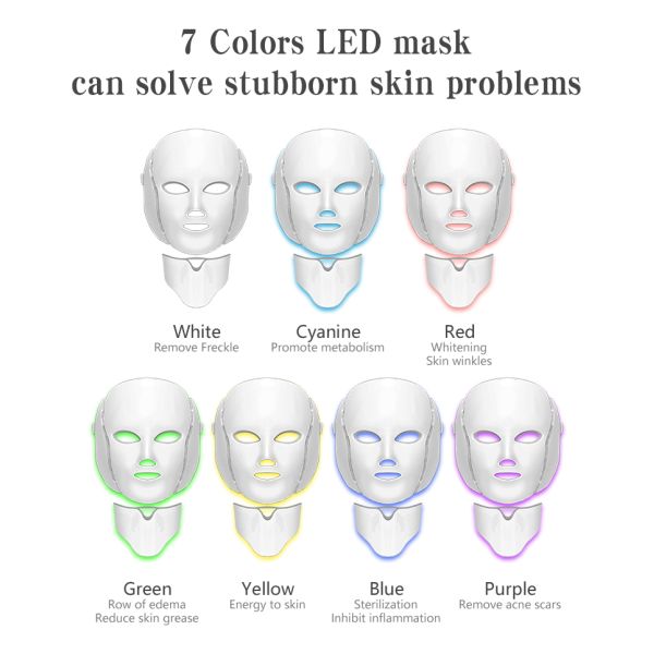 FanXi 7 красит маску света СИД фотона пользы светлого лицевого щитка гермошлема терапией домашнюю