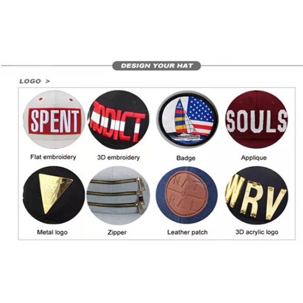 Подгоняйте шляпы Снапбак Дебоссед и покройте вышитое 3Д людей с строкой