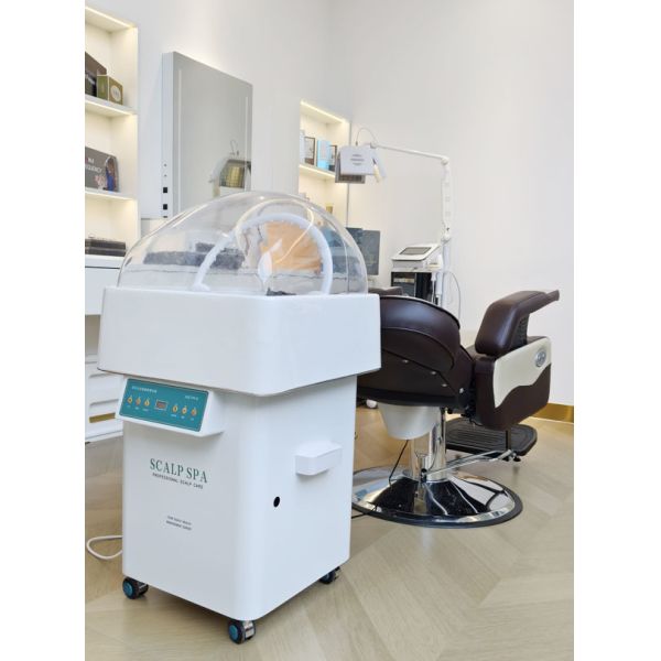 Máquina de vapor para spa capilar con tanque de agua de 9000 ml para salón, 30 g/min, reduce la sequedad y el picor del cuero cabelludo