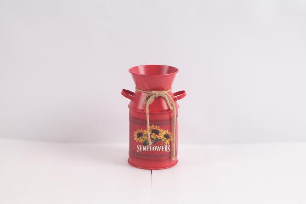 Vaso de ferro colorido Colocação interna ao ar livre Decorações metálicas
