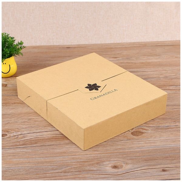 Recyclable Double Door Kraft Paper Gift Box CMYK PMS UV Hot Stamping