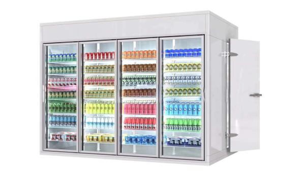 Anti - Scratch Farms Walk In Chiller With Glass Door Temp. -40-20℃