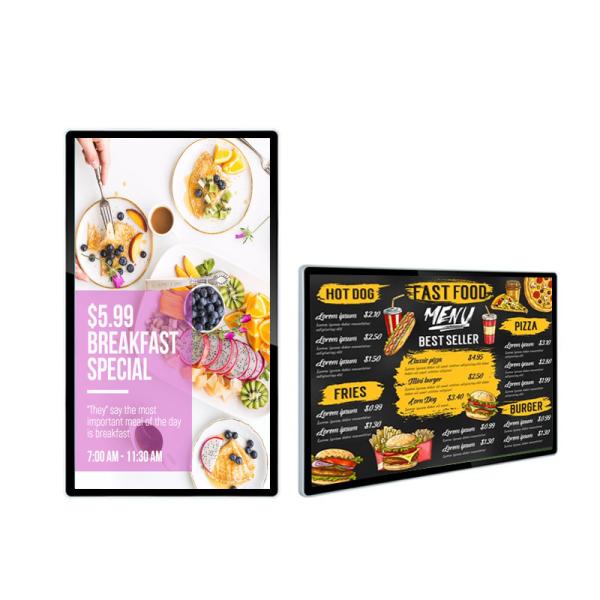 65 Inch Commercial Monitors Digital Signage In Grocery Stores Event Indoor Lcd Tv Screen