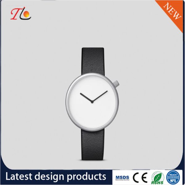Wholesale PU Women's Watch PU Band Alloy Shell Fashion Watch Simple Style Monochrome Watch Classic Style Can Be Customiz