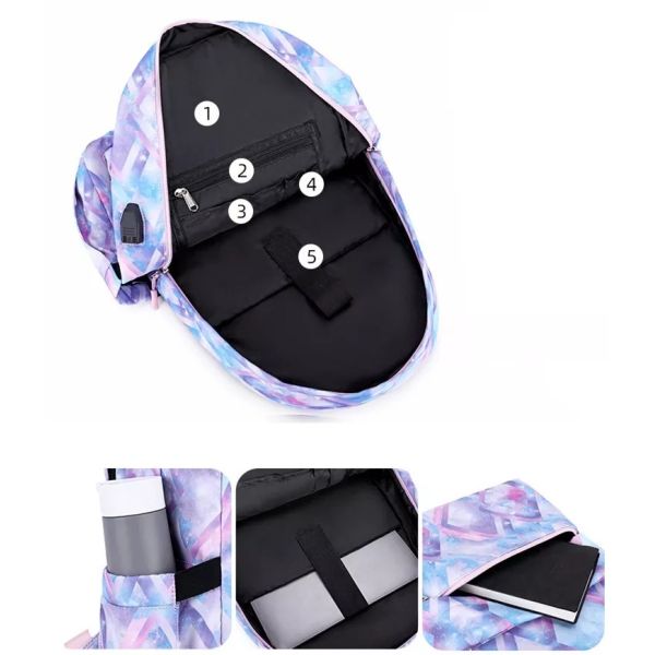 Lightweight Backpack Sets For Teens School Book Bags Sets Oxford