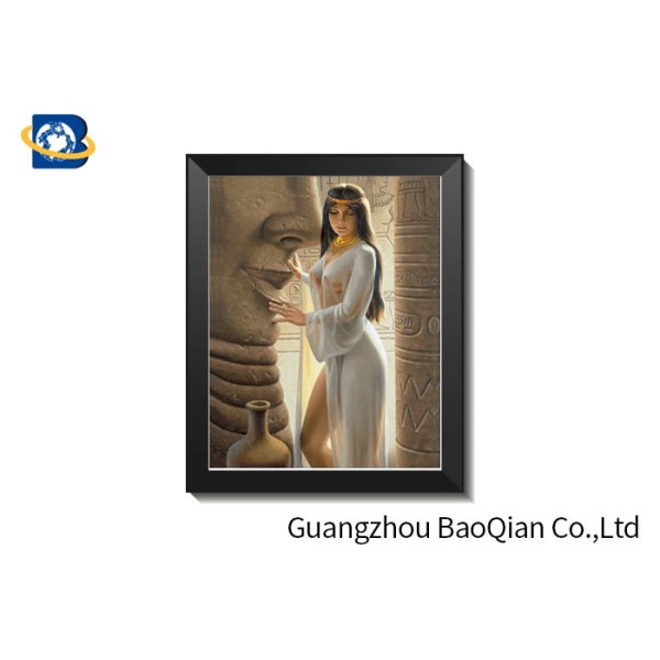 30 X 40 Cm 3D Lenticular Pictures With PS Frame / Custom Lenticular Printing