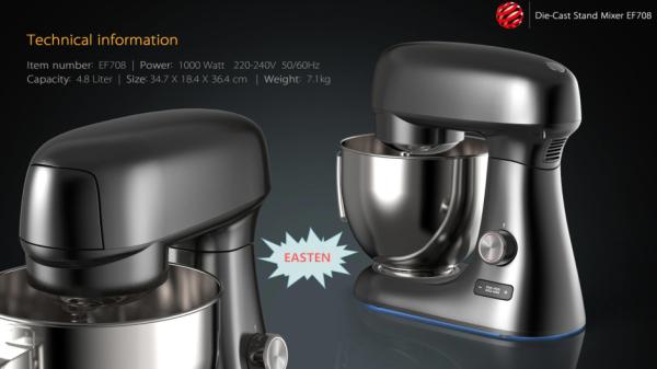 4.8L S.S Bowl Kitchen Machine/ Electric Stand Bread Dough Mixer/ Stand Cream Mixer Made in China