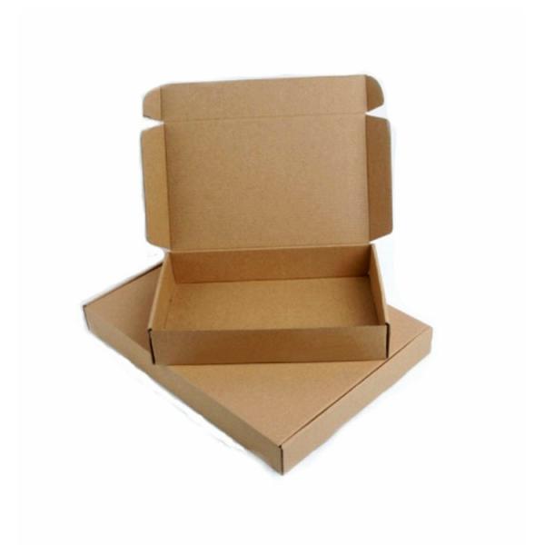 Flat Packed 300*300*50mm Embossing Corrugated Mailing Box