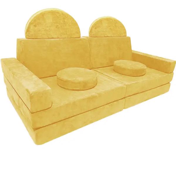 Irregular Floor Children Sofa Foam Modular Sectional 10 Pieces Set in Customized Colors