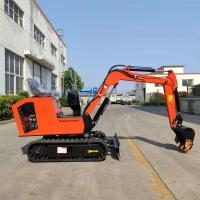 Cor alaranjada 1 Ton Mini Excavator With Rubber Track