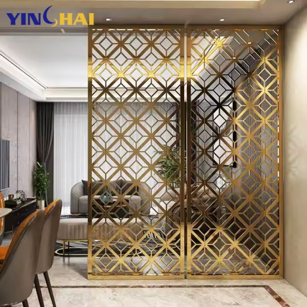 High Precision Stainless Steel Room Divider With PVD Coating Surface Finished