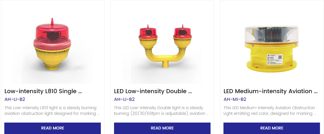 ICAO Annex 14th Compliant LED Aviation Obstruction Light with 100,000 Hours Lifespan and IP66 Waterproof