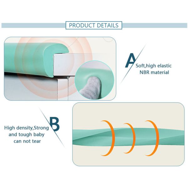 U Shape Baby Safety Corner Protector , Child Safety Corner Cushions