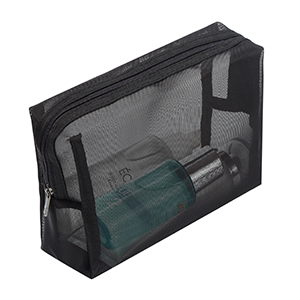 lack Mesh Makeup Bag See Through Zipper Pouch Travel Cosmetic and Toiletries Organizer Bags Pack, bagease, bagplastics