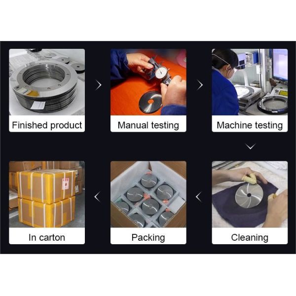 Food Processing And Packaging Round Blade Slitter Heat Treatment Hardening