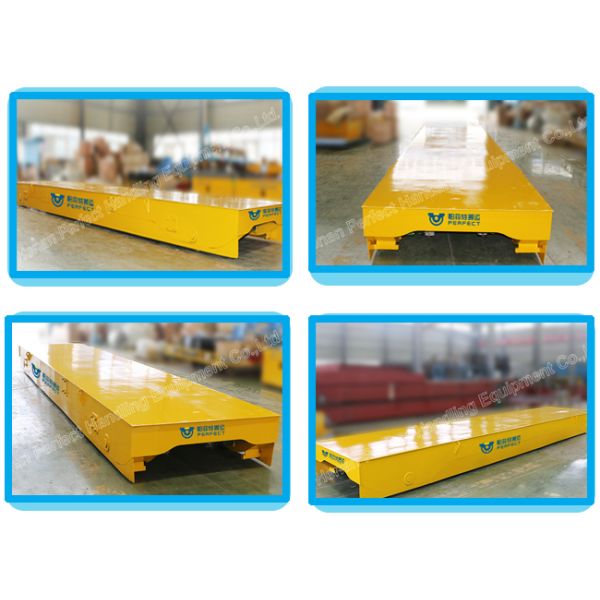 Motorized Rail Cart / Material Transfer Cart Steel Mill Applied Electric Transport Wagon
