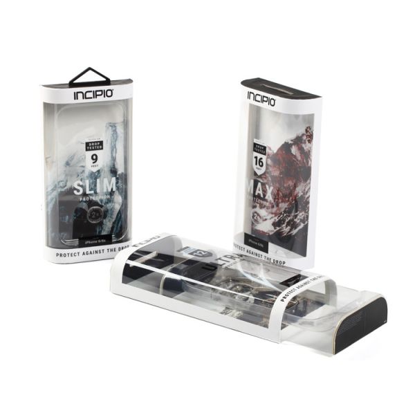Blister PVC Plastic Clear Packaging Box Mobile Phone Case Cover Cosmetic Gift Box For Flat Items