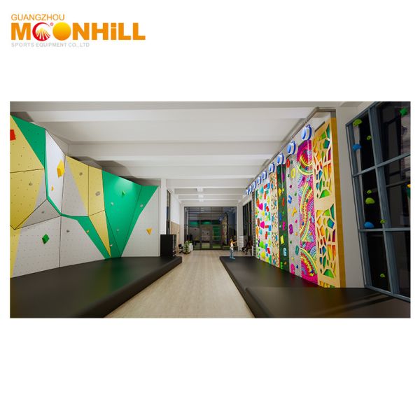 Kids Creative Indoor Climbing Wall Steel Frame ISO14001 For Playhouse