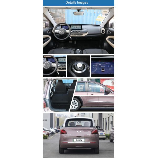 Улинг Бинго мощный мини-автомобиль мощностью 50 кВт 200 км 4 места розовый компактный автомобиль