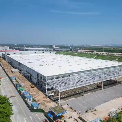 Large Scale Multi Span Steel Buildings Assembly Plant Logistics Center