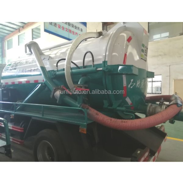 Dongfeng Used Vacuum Sewage Truck 4x2 Suction Truck Euro 4 Diesel Fuel Type