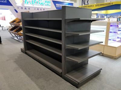 Pitch 25 Metal Gondola Shelving , Display Shelving For Retail Stores