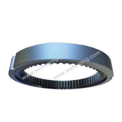 Order Precision Forged Gears Pinion Ring Gear Gearbox Ring Gear With Hobbing And Cutting Teeth Processing