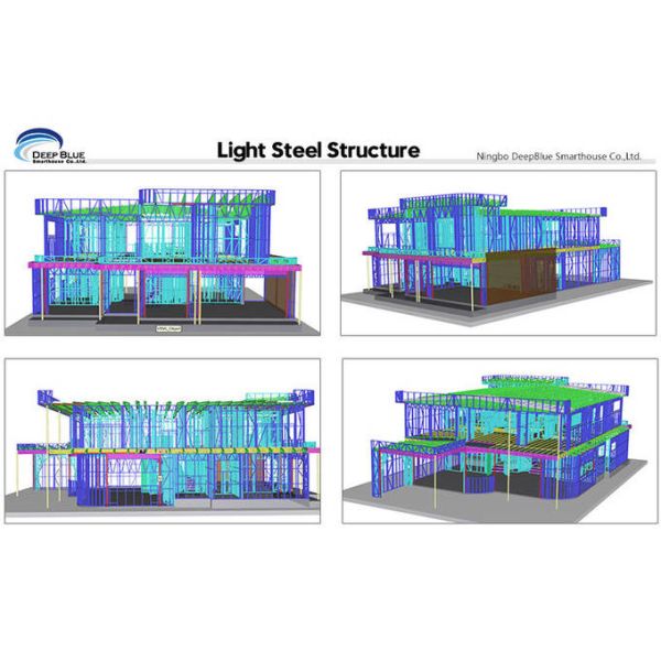Austrila Light Steel Frame House Construction Modular Home Luxury Villa House Kits
