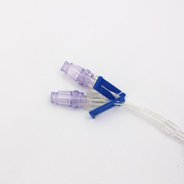 Medical one way extension tube with normal needle free connector luerlock needless connector