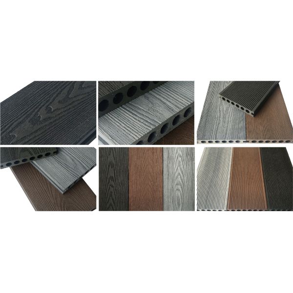 Наружное сырье Анти-УФ Дерево Пластиковая композитная покрытие Дерево Wpc Покрытие