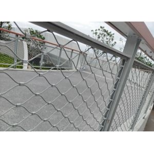Custom Size Bridge Fencing Flexible Stainless Steel Mesh For Road Protection