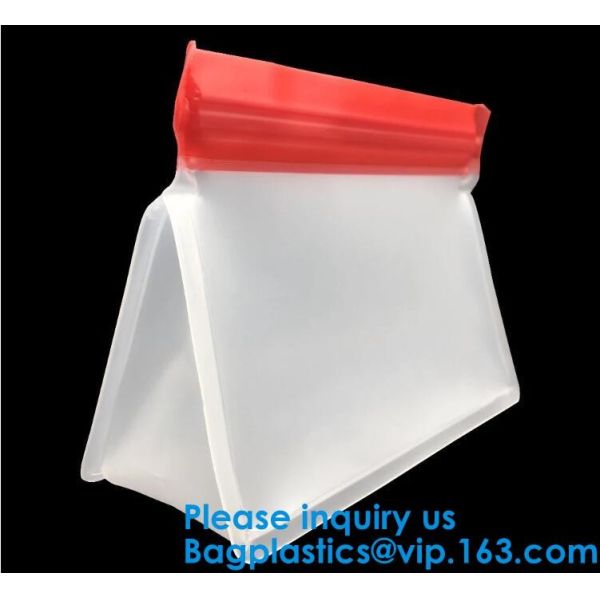 FOOD GRADE SILICONE: Strong, Thick 100% Durable Silicone Food Bags, Non-Toxic, Non-Leaching Hygienic And Reusable Food B