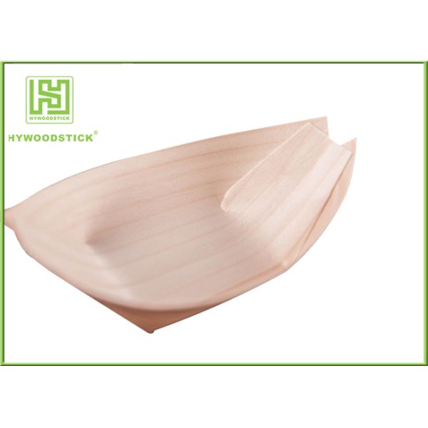 Customizd Design Sushi Floating Boat , Elegant Sushi Wooden Bowl For Cooking