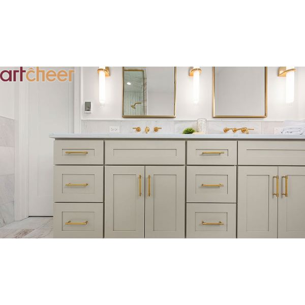 Solid Wood Kitchen Cabinets with Customizable Color and 3 Years Warranty for Modern Homes