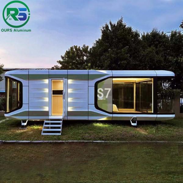Weather Resistance Alcoa Aluminum House All Aluminum Space Capsule Outdoor